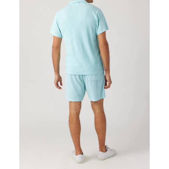 NEW SOL ANGELES mens riviera terry polo in cape - Picture 6 of 6